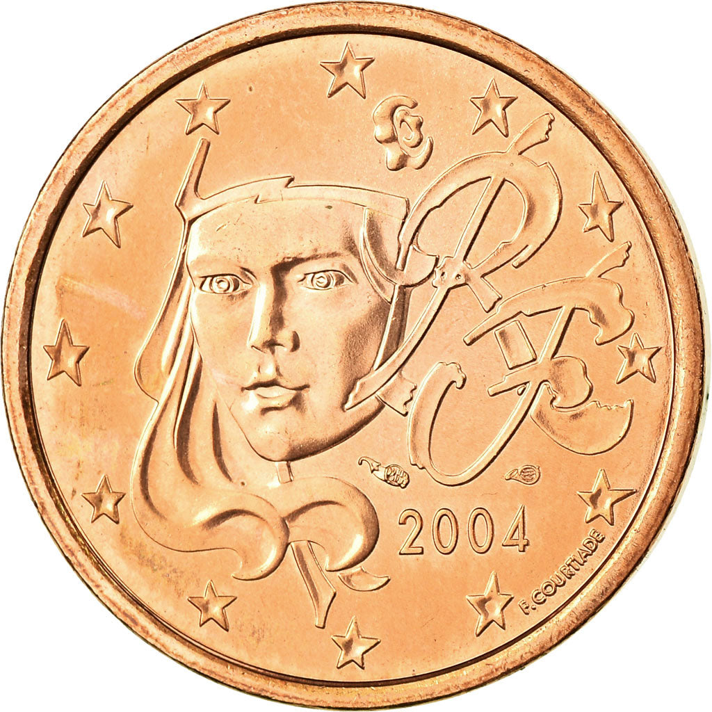 France, 5 Euro Cent, 2004, SPL, Copper Plated Steel, KM:1284