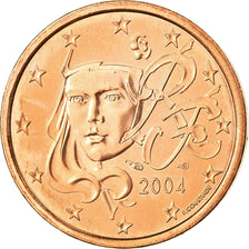 France, 5 Euro Cent, 2004, SPL, Copper Plated Steel, KM:1284