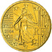 France, 10 Euro Cent, 2004, MS(63), Brass, KM:1285