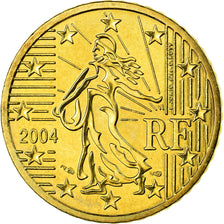 Francia, 50 Euro Cent, 2004, SPL, Ottone, KM:1287