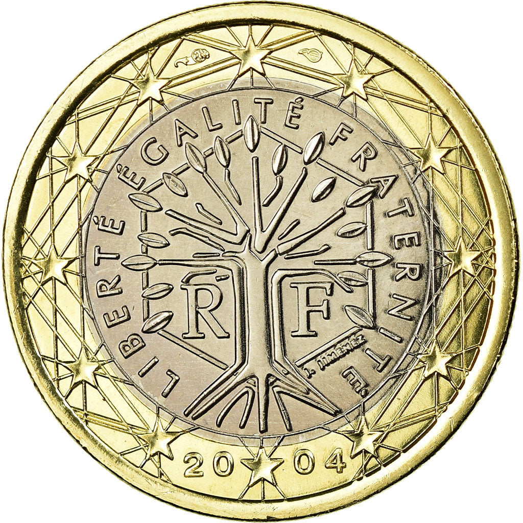 Frankreich, Euro, 2004, UNZ, Bi-Metallic, KM:1288