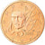 França, 2 Euro Cent, 2005, MS(63), Aço Cromado a Cobre, KM:1283