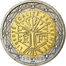 France, 2 Euro, 2005, MS(63), Bi-Metallic, KM:1289