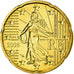 France, 20 Euro Cent, 2006, MS(63), Brass, KM:1286