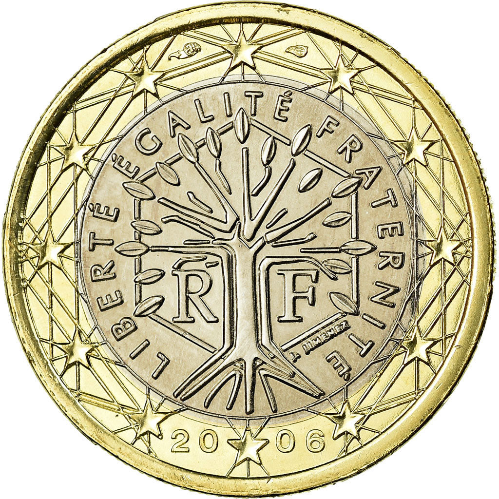 France, Euro, 2006, MS(63), Bi-Metallic, KM:1288