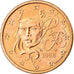 Frankrijk, 5 Euro Cent, 2008, UNC-, Copper Plated Steel, KM:1284