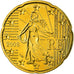 Francia, 20 Euro Cent, 2008, SPL, Ottone, KM:1411