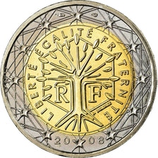 France, 2 Euro, 2008, MS(63), Bi-Metallic, KM:1414