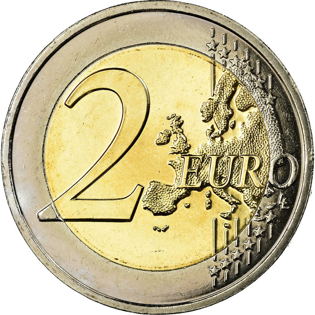 France, 2 Euro, 2008, MS(63), Bi-Metallic, KM:1414