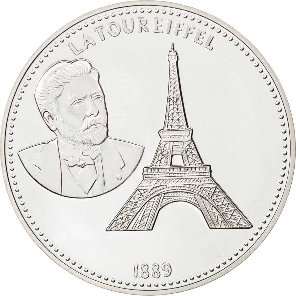 FRANCE, History, The Fifth Republic, Medal, MS(65-70), Silver, 36, 14.00