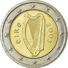IRELAND REPUBLIC, 2 Euro, 2003, EF(40-45), Bi-Metallic, KM:39