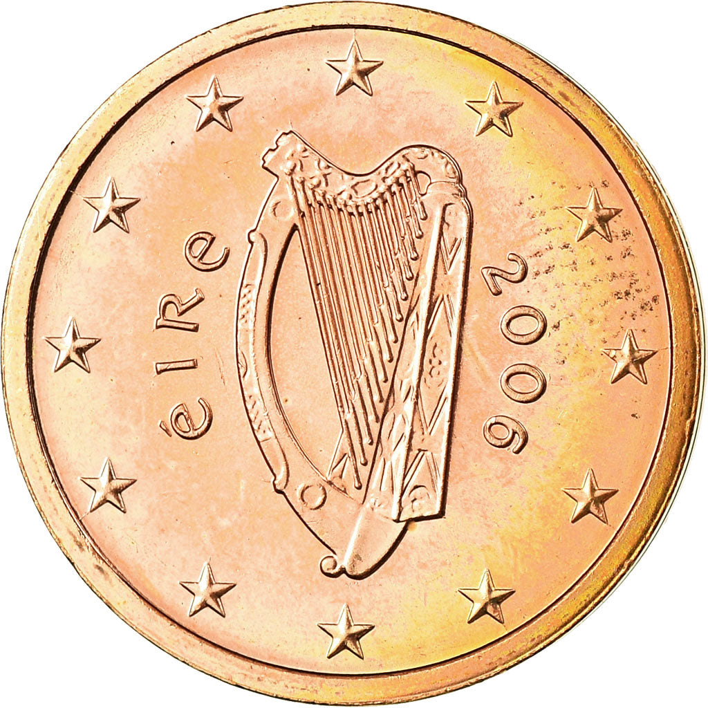IRELAND REPUBLIC, 2 Euro Cent, 2006, UNZ, Copper Plated Steel, KM:33