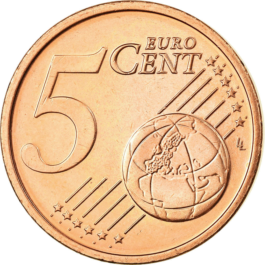 IRELAND REPUBLIC, 5 Euro Cent, 2006, UNZ, Copper Plated Steel, KM:34