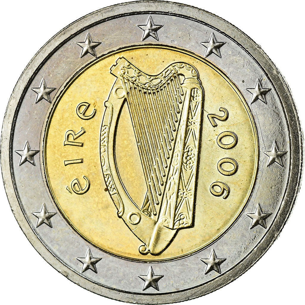 IRELAND REPUBLIC, 2 Euro, 2006, AU(55-58), Bi-Metallic, KM:39
