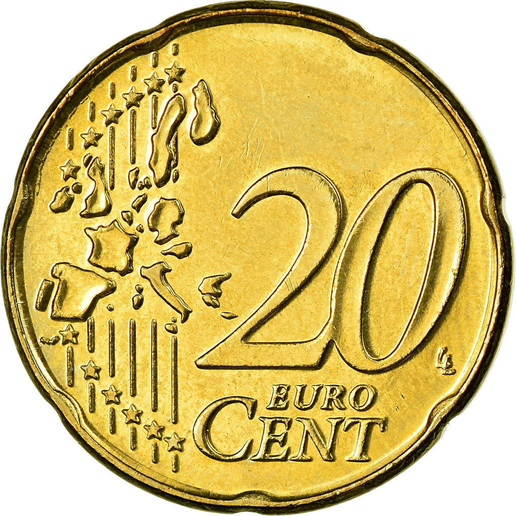 Belgien, 20 Euro Cent, 2004, VZ, Messing, KM:228