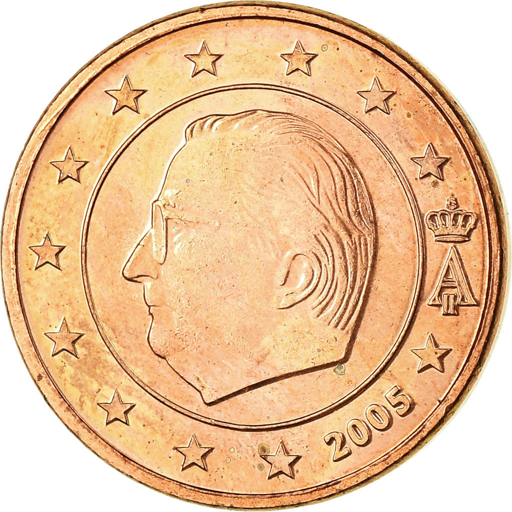 Belgium, Euro Cent, 2005, AU(55-58), Copper Plated Steel, KM:224