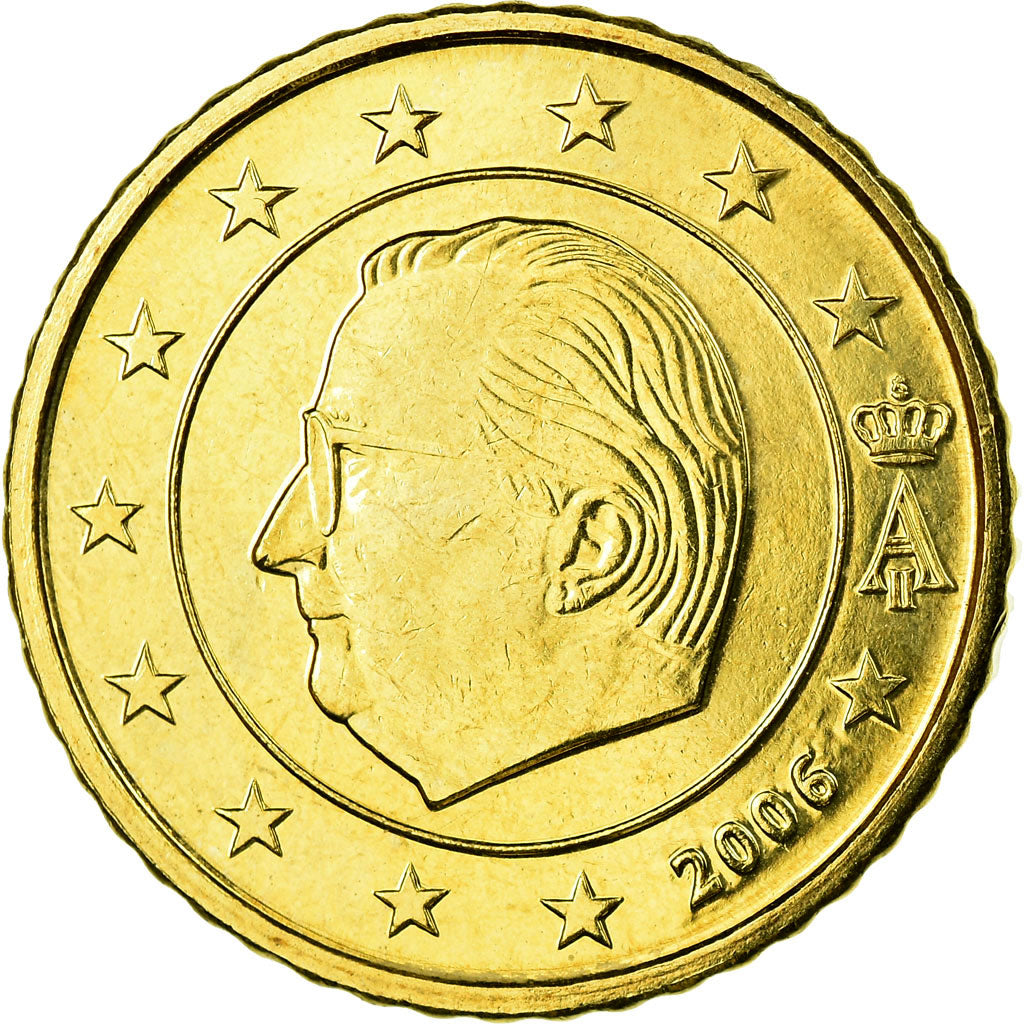 Belgium, 50 Euro Cent, 2006, AU(55-58), Brass, KM:229