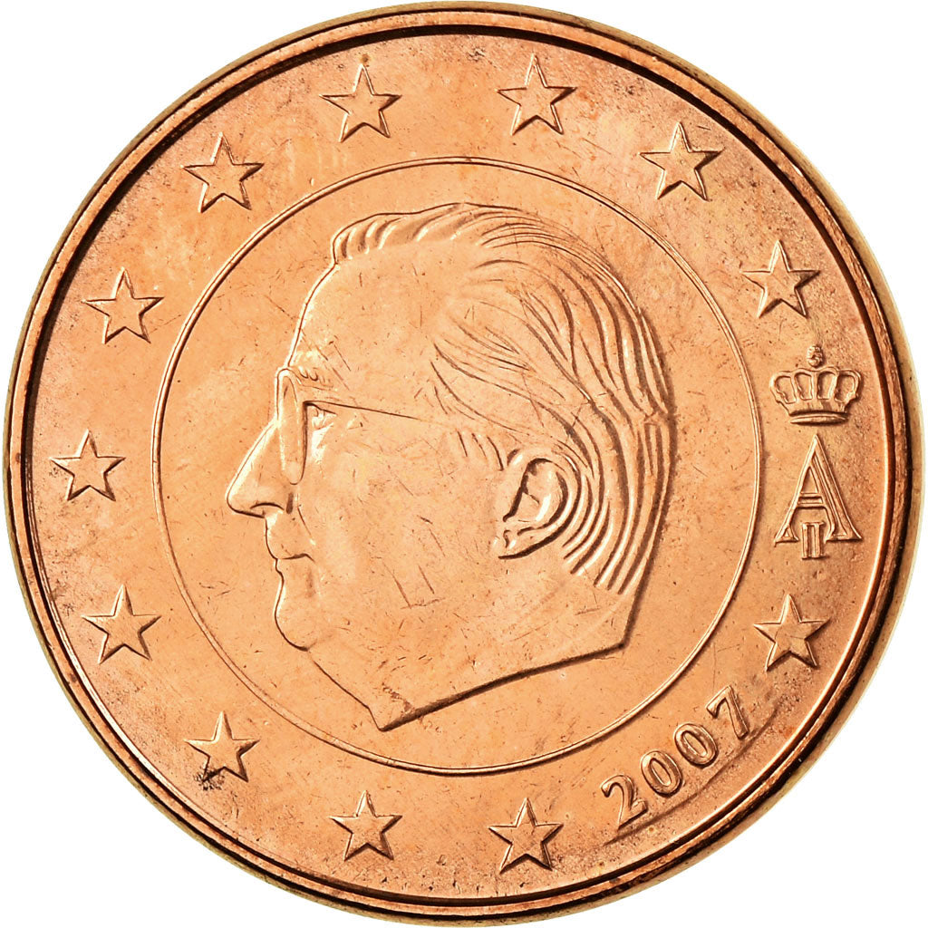 Belgium, 5 Euro Cent, 2007, MS(63), Copper Plated Steel, KM:226