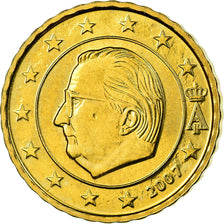 Belgien, 10 Euro Cent, 2007, UNZ, Messing, KM:242