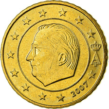Belgium, 50 Euro Cent, 2007, MS(63), Brass, KM:244
