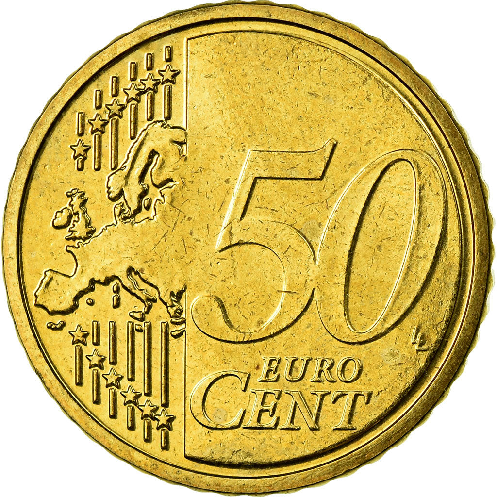Belgium, 50 Euro Cent, 2007, MS(63), Brass, KM:244
