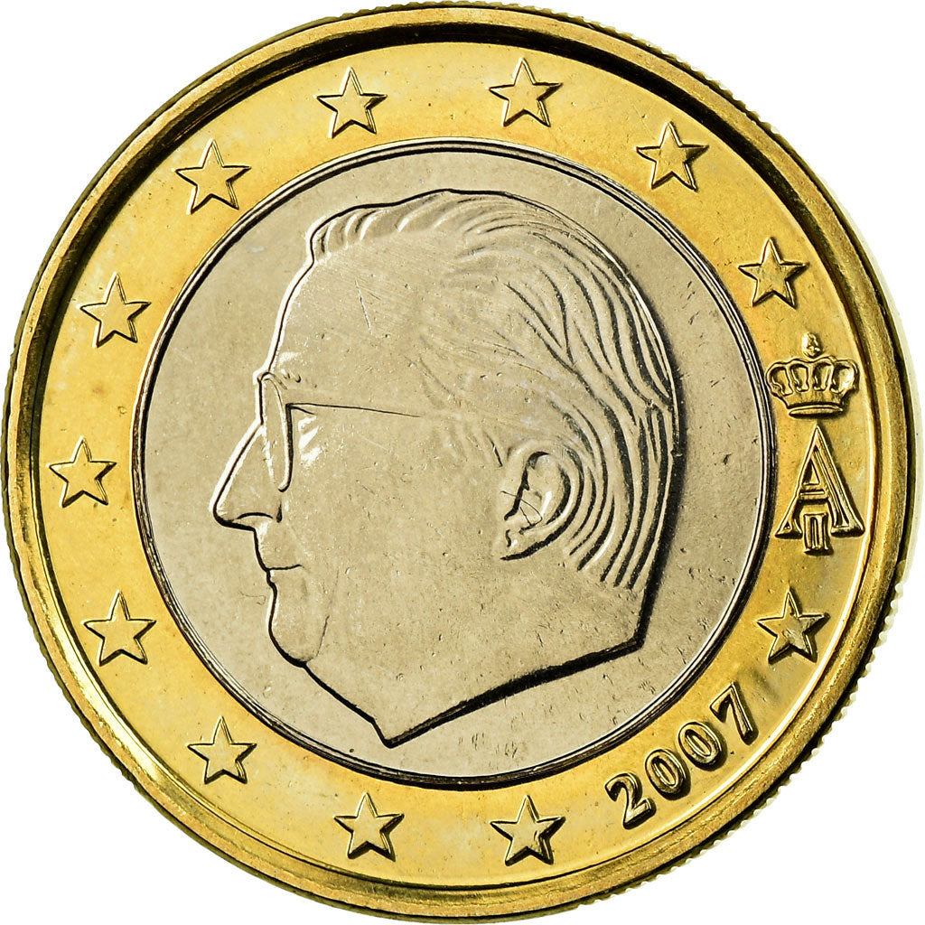 Belgium, Euro, 2007, MS(63), Bi-Metallic, KM:245