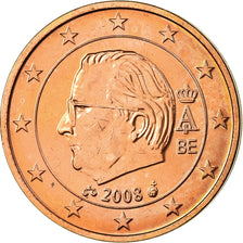 Belgium, 2 Euro Cent, 2008, MS(63), Copper Plated Steel, KM:275