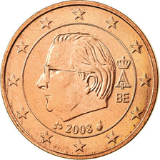 Belgio, 5 Euro Cent, 2008, SPL, Acciaio placcato rame, KM:276