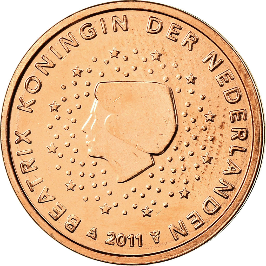 Paesi Bassi, 2 Euro Cent, 2011, FDC, Acciaio placcato rame, KM:235