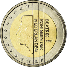 Netherlands, 2 Euro, 2011, MS(65-70), Bi-Metallic, KM:272