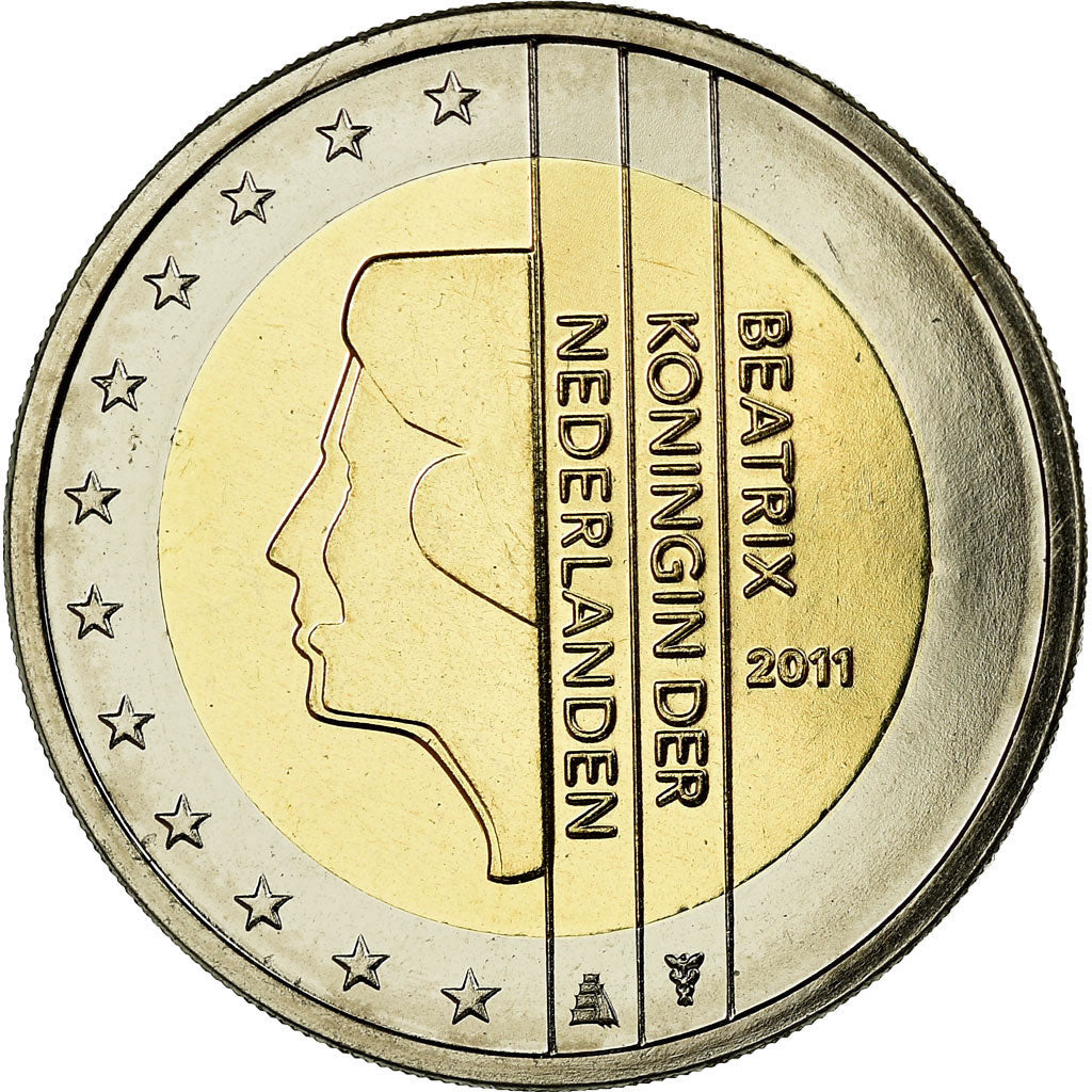 Netherlands, 2 Euro, 2011, MS(65-70), Bi-Metallic, KM:272