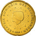 Holandia, 20 Euro Cent, 2004, Utrecht, MS(65-70), Mosiądz, KM:238