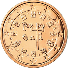 Portugal, 2 Euro Cent, 2010, MS(65-70), Copper Plated Steel, KM:741