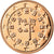 Portugal, 5 Euro Cent, 2010, MS(65-70), Aço Cromado a Cobre, KM:742