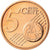 Portugal, 5 Euro Cent, 2010, MS(65-70), Aço Cromado a Cobre, KM:742
