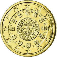 Portugal, 50 Euro Cent, 2010, MS(65-70), Latão, KM:765