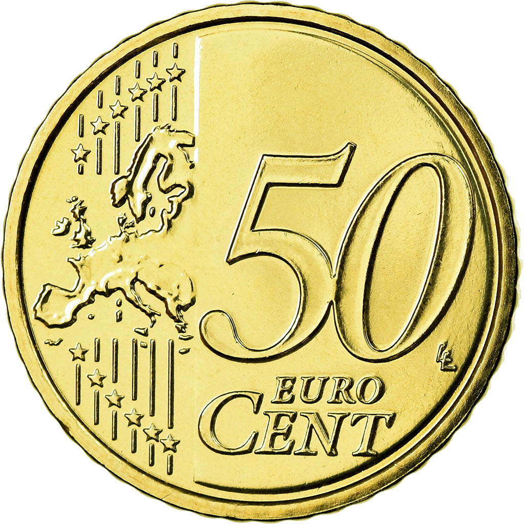 Portugal, 50 Euro Cent, 2010, MS(65-70), Latão, KM:765