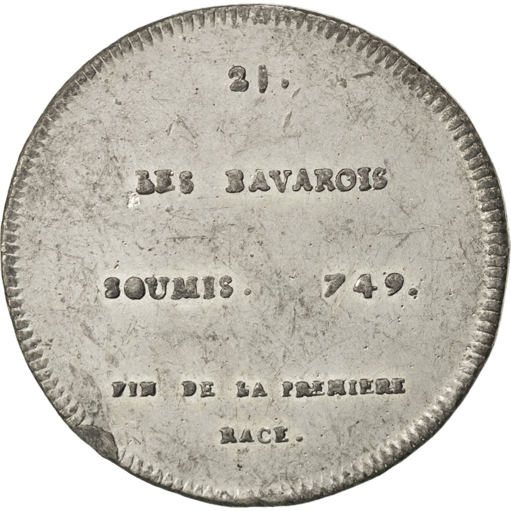 France, Medal, Childeric III, History, AU(50-53), Tin