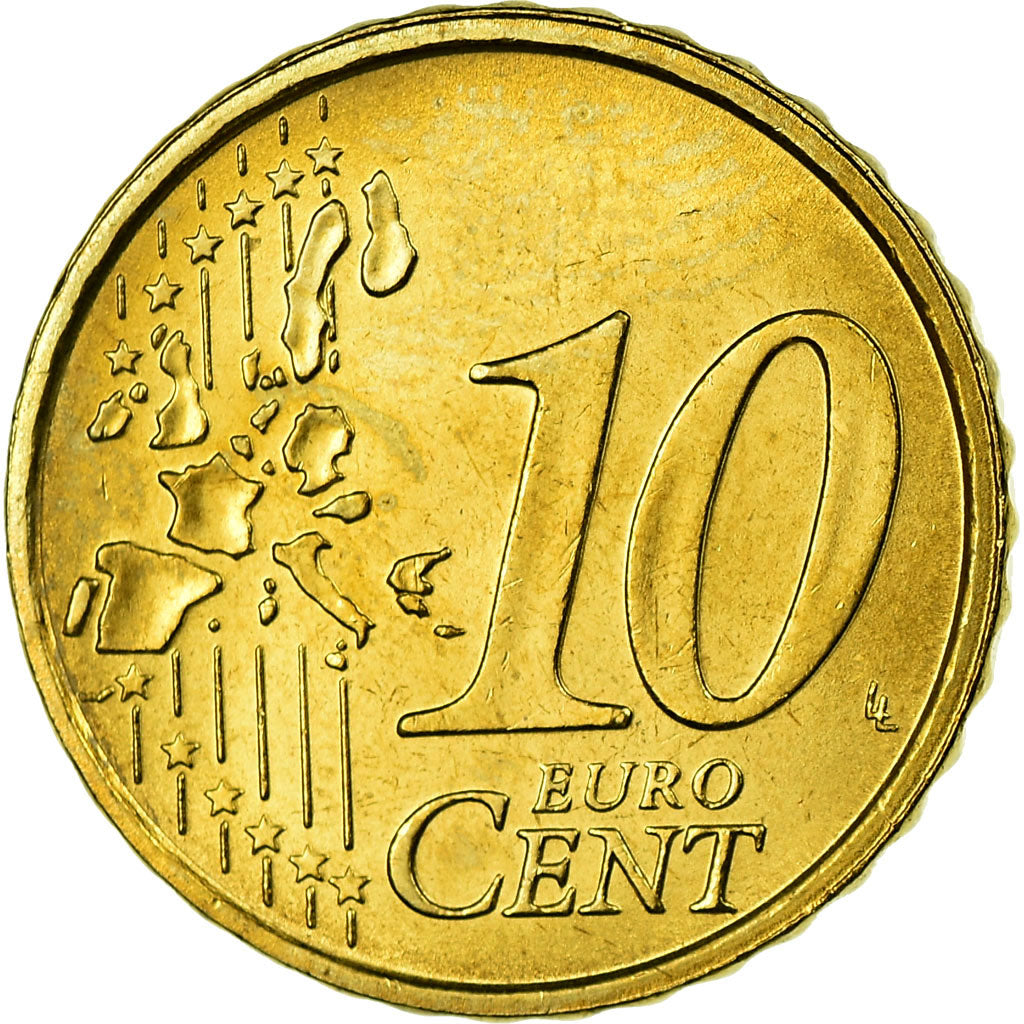 Italia, 10 Euro Cent, 2002, FDC, Ottone, KM:213