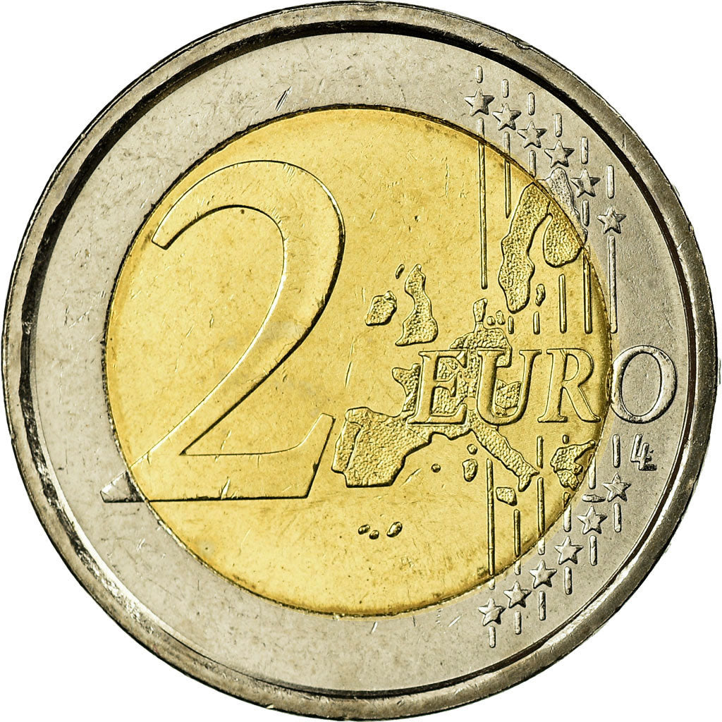 Italy, 2 Euro, 2002, MS(65-70), Bi-Metallic, KM:217