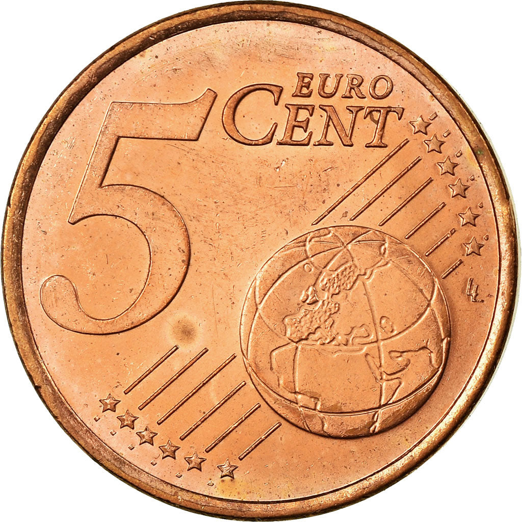 France, 5 Euro Cent, 2000, AU(55-58), Copper Plated Steel, KM:1284