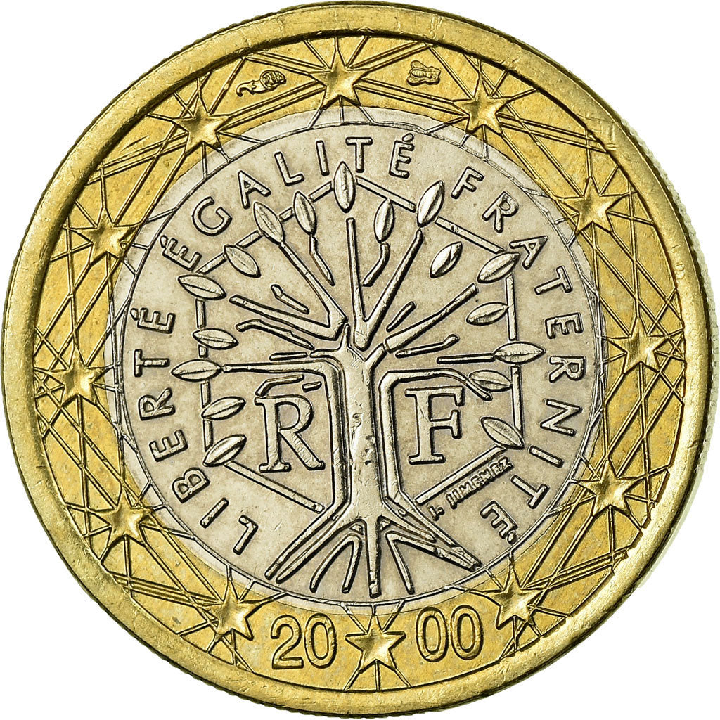 France, Euro, 2000, SUP, Bi-Metallic, KM:1288
