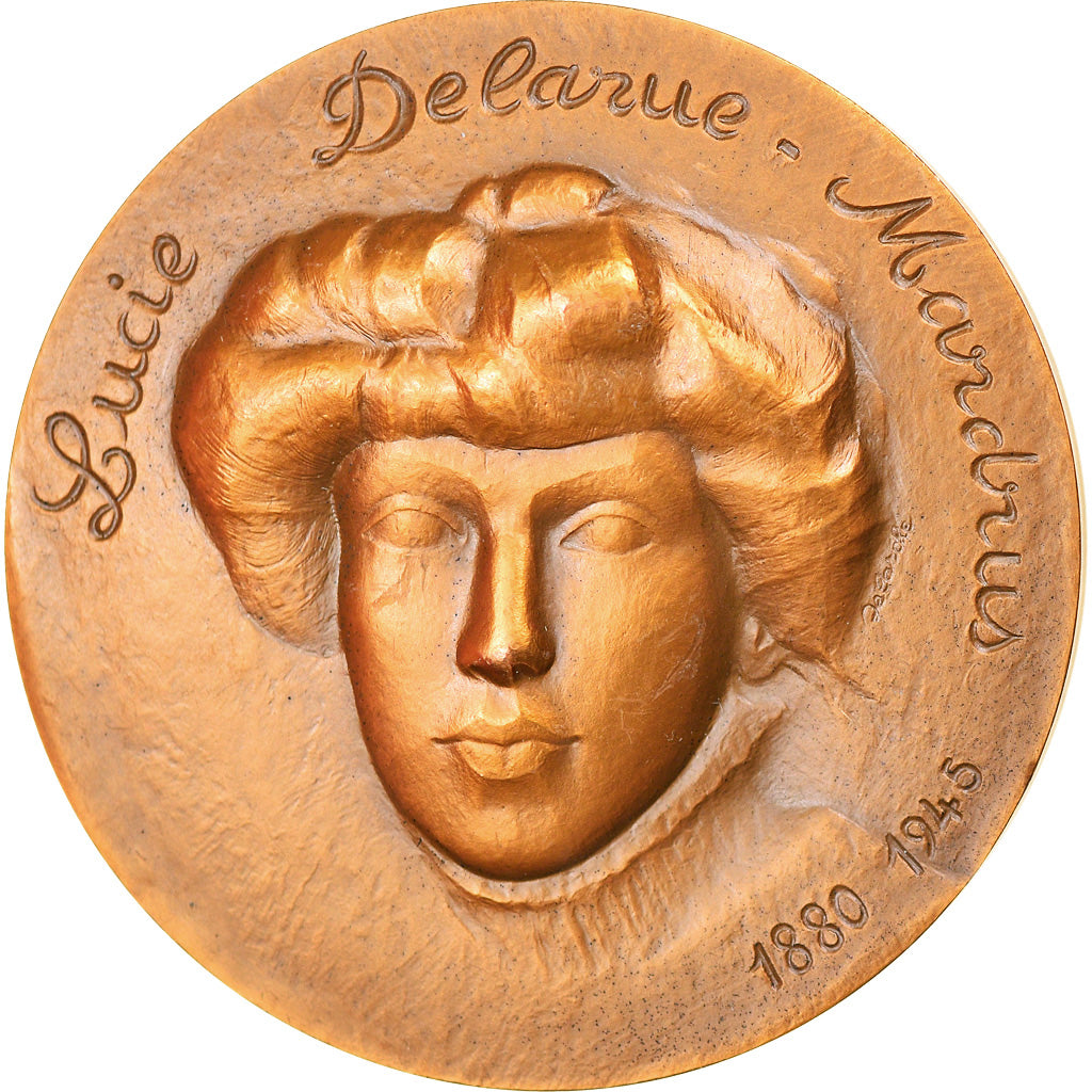 Francja, Medal, Lucie Delarue-mardrus, Sztuka i Kultura, 1983, Delarche, MS(63)