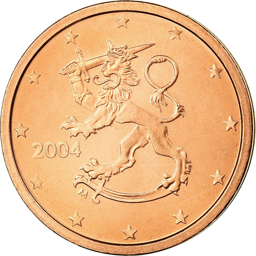 Finlande, 2 Euro Cent, 2004, FDC, Copper Plated Steel, KM:99