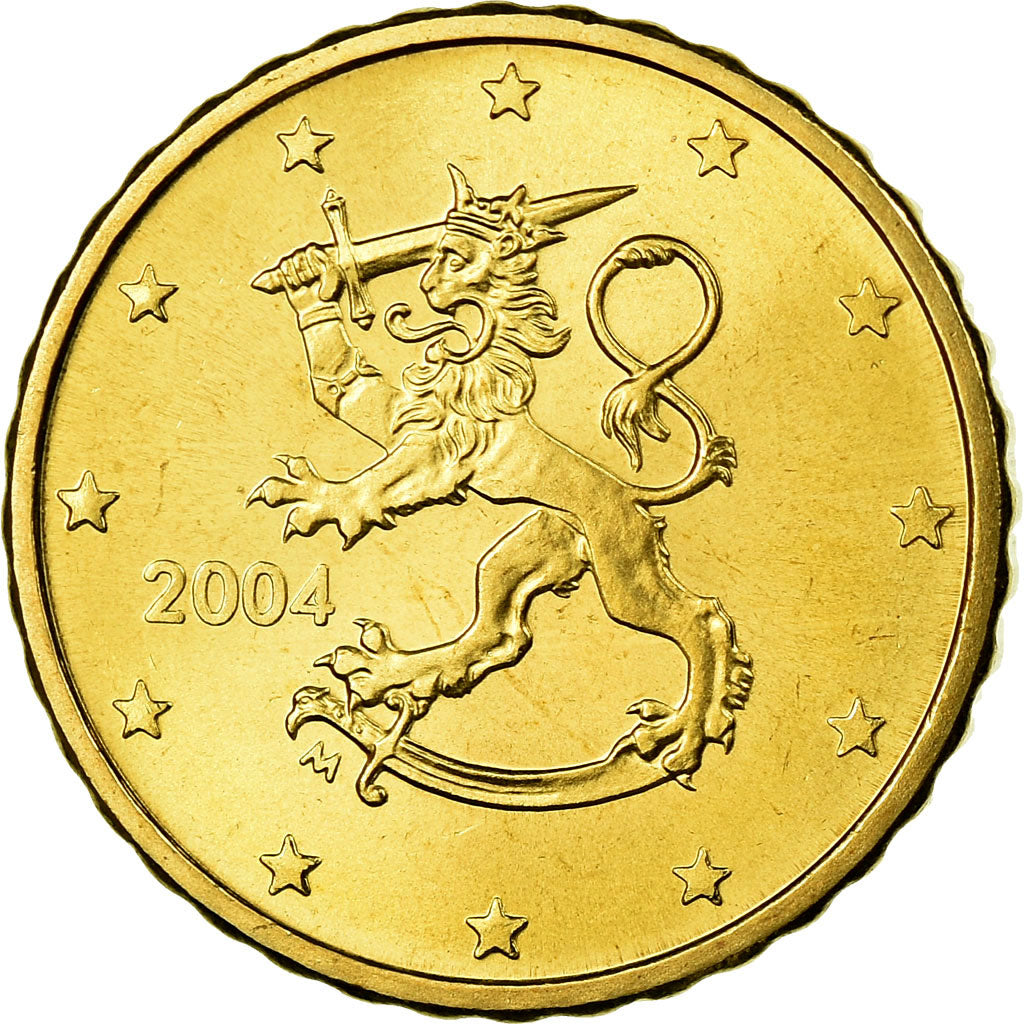 Finnland, 10 Euro Cent, 2004, STGL, Messing, KM:101