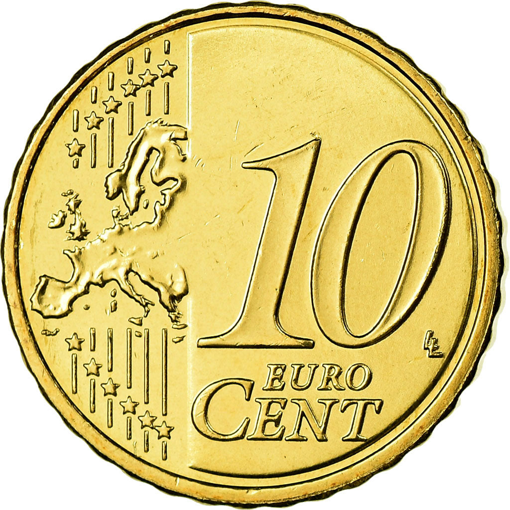 Finnland, 10 Euro Cent, 2010, STGL, Messing, KM:126