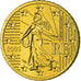 France, 50 Euro Cent, 2003, MS(63), Brass, KM:1287