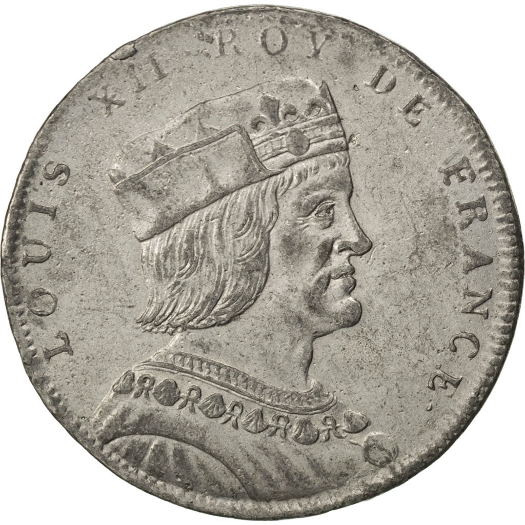 France, Medal, Louis XII, History, AU(50-53), Tin