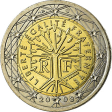 France, 2 Euro, 2003, MS(63), Bi-Metallic, KM:1289