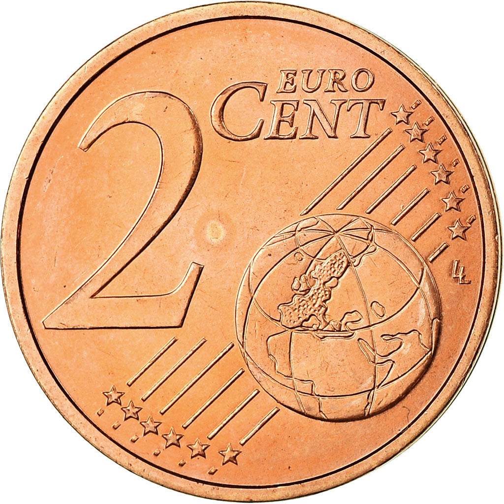 Luxembourg, 2 Euro Cent, 2007, MS(63), Copper Plated Steel, KM:76